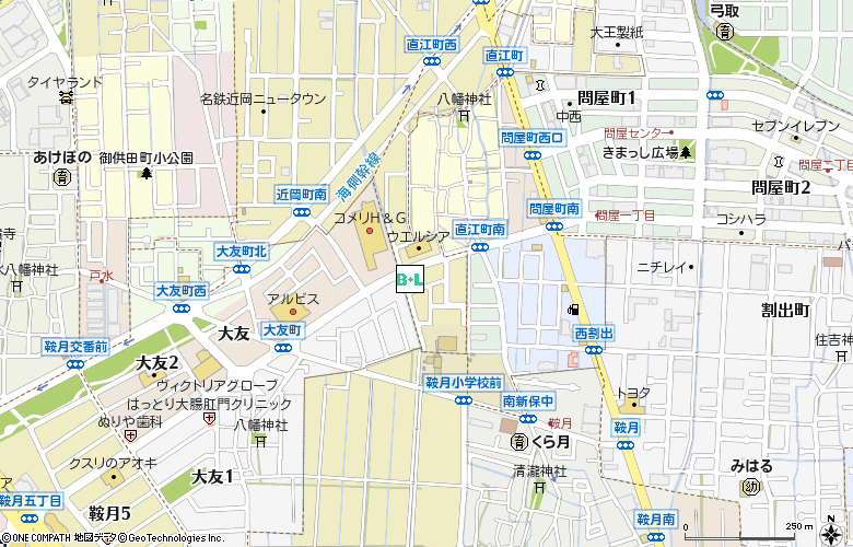 株式会社しみずコンタクト（石川）付近の地図